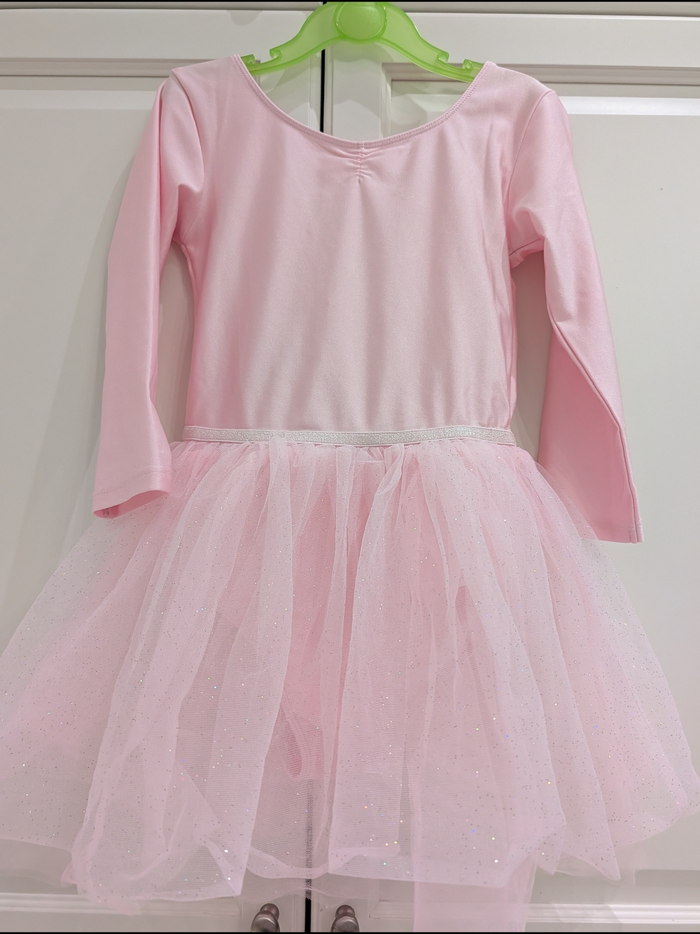 5/$35 Girls Pink Ballet Leotard with Tutu – Size 8 – Sparkly